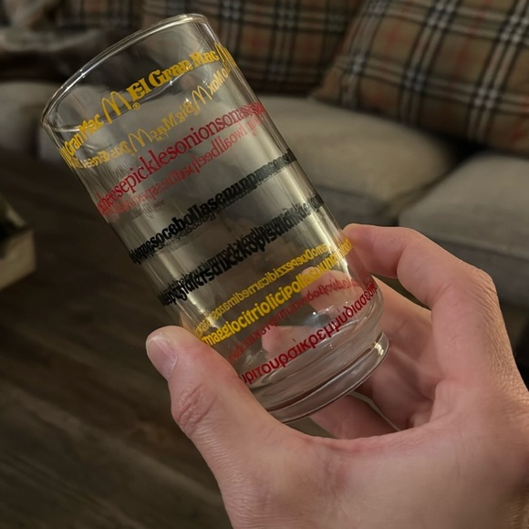 VTG McDonald's Restaurant Big Mac Slogan Collectible Drinking Glass Cup - Picture 5 of 13